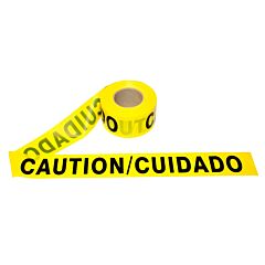Cordova T20103 Bilingual Caution/Cuidado Tape Pvc 2 Mil 3" X 1000' Yellow