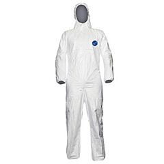 Dupont Ty198Swhmd002500 Tyvek 500 Coveralls Zipper Front Srgd White