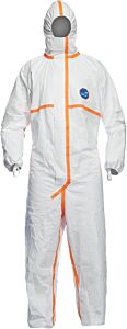 Dupont Tj198Twhmd0025Pi 800J Tyvek Coveralls Certified Cat Iii, Packaged Individually, Size Medium