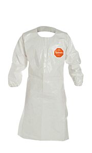 Dupont Sl275Twh3X002500 Tychem Sl Sleeved Apron, 44" Long, White, 3X-Large