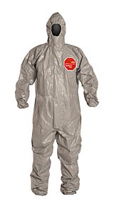 Dupont Tf169Tgy4X000600 Tychem 6000 Coveralls 4X-Large Zpr Sock Bts Gray