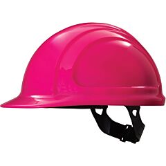 Honeywell North® N10200000 North Zone N10 Quick Fit Hard Hat, 4 Point, Front Brim, Hot Pink