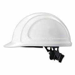 Honeywell North® N10R010000 North Zone N10 Ratchet Hard Hat, 4 Point, Front Brim, White
