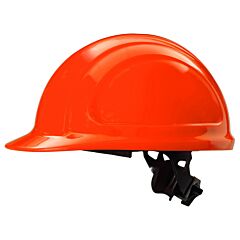 Honeywell North® N10R030000 North Zone N10 Ratchet Hard Hat, 4 Point, Front Brim, Orange