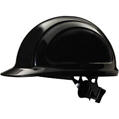 Honeywell North® N10R110000 North Zone N10 Ratchet Hard Hat, 4 Point, Front Brim, Black