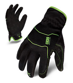 Ironclad Exo2-Mug-02-S Exo Utility Gloves, Synthetic Suede Palm, Black, Size Small