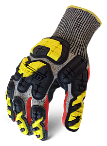 Ironclad Indi-Kc5-07-Xxxl Kong 360° Cut A3, Impact Gloves, Black/Yellow, Size 3X-Large