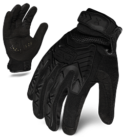 Ironclad Exot-Iblk-04-L Exo Tactical Operator Impact Gloves, Tpr Impact Protection, Black, Size Large
