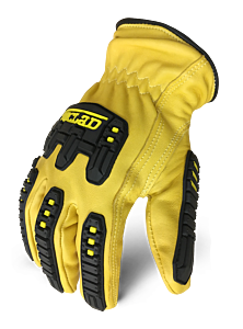 Ironclad Ild-Impc5-02-S 360* Cut Leather Impact Gloves, Goatskin Palm, Tan, Size Small
