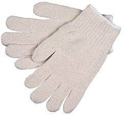 Mcr Safety 9506L Heavy Weight, Cotton/Polyester Blend, Natural, Hemmed