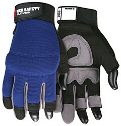 Mcr Safety 902 Mechanics Gloves 3-Finger Small