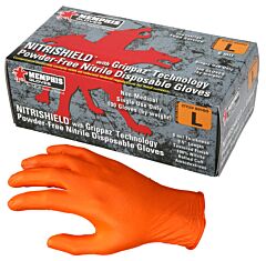 Mcr Safety 6016Oxl Nitrishield Gloves X-Large 6-Mil P/F Orange
