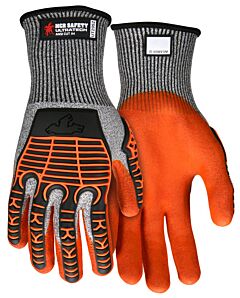 Mcr Safety Ut29522X Ultratech 13-Ga Cut Resistant Gloves Nitrile 2X Orange