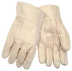 Mcr Safety 9124Ki Gloves, Hot Mill, Regular Weight, 2 1/2" Band Top, Knuckle Strap, Nap-In, Recycled Liner, Men'S