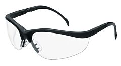 Mcr Safety Kd110 Klondike Safety Glasses, Black Frame With Clear Lens, Pack Of 12