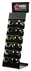 Mcr Safety Bad6 Empty 6 Pair Display Acrylic Black