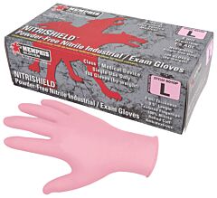 Mcr Safety 6010Ps Nitri-Med Gloves Nitrile 4-Mil Powder Free Small Pink