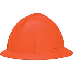 Msa 804397 Topgard Full Brim Hard Hat With Fas-Trac Iii Suspension, Orange, 1/Each