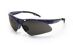 Sas Safety 540-0301 Diamondbacks Safety Glasses, Blue Frame, Gray Lens, Polybag