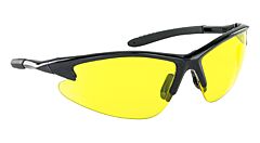 Sas Safety 540-0605 Db2 Safety Glasses, Black Frame, Yellow Lens, Polybag