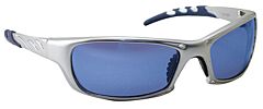 Sas Safety 542-0209 Gtr Safety Glasses, Silver Frame, Ice Blue Mirror Lens, Polybag