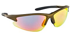Sas Safety 540-0909 Db2 Safety Glasses, Gold Frame, Iridium Mirror Lens, Polybag