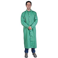 Tillman 6250L 50" Green Westex® Fr-7A® Cotton Flame Resistant Shop Coat, Size Large