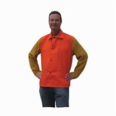 Tillman 9230Dl Fr7A Jacket 30" Large W/Leather Sleeves Orange