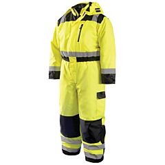 Occunomix Lux-Wcvl-Yxl High Visibility Winter Coverall, Hi-Viz Yellow, Size X-Large