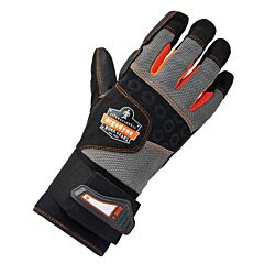 Ergodyne 17733 Proflex 9012 Certified Anti-Vibration Gloves + Wrist Support, Black, Medium, 1/Pair