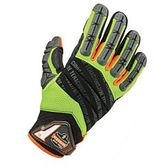 Ergodyne 17686 Proflex 924 Hybrid Dorsal Impact-Reducing Gloves, Lime, 2X-Large, 1/Pair