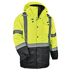Ergodyne 25567 Glowear 8384 Type R Class 3 Thermal Parka, Lime, 3X-Large, 1/Each
