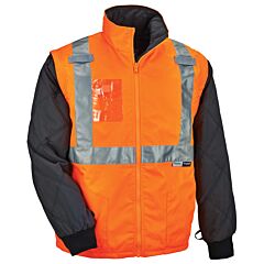 Ergodyne 25517 Glowear 8287 Type R Class 2 Convertible Thermal Jacket, Orange, 3X-Large, 1/Each