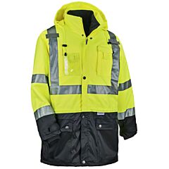 Ergodyne 25537 Glowear 8388 Type R Class 3/2 Thermal Jacket Kit, Lime, 3X-Large, 1/Each