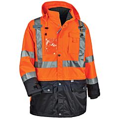 Ergodyne 25555 Glowear 8388 Type R Class 3/2 Thermal Jacket Kit, Orange, X-Large, 1/Each