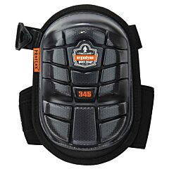 Ergodyne 18445 Proflex 345 Long Cap Injected Gel Knee Pads, Black, 1/Pair