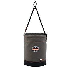 Ergodyne 14960 Arsenal 5960 Canvas Hoist Bucket With D-Rings, Gray, Large, 1/Each