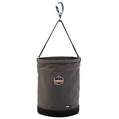 Ergodyne 14945 Arsenal 5945 Swiveling Carabiner Canvas Hoist Bucket, Gray, X-Large, 1/Each