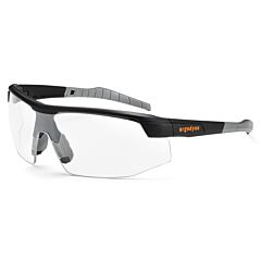 Ergodyne 59003 Skullerz Skoll Safety Glasses, Matte Black, Anti-Fog Clear Lens, 1/Each