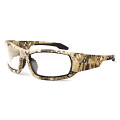 Ergodyne 50303 Skullerz Odin Safety Glasses, Kryptek Highlander, Anti-Fog Clear Lens, 1/Each