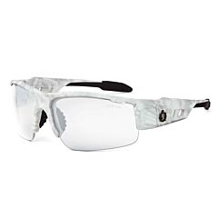 Ergodyne 52603 Skullerz Dagr Safety Glasses, Kryptek Yeti, Anti-Fog Clear Lens, 1/Each