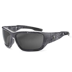 Ergodyne 57533 Skullerz Baldr Safety Glasses, Kryptek Typhon, Anti-Fog Smoke Lens, 1/Each
