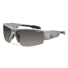 Ergodyne 52133 Skullerz Dagr Safety Glasses, Matte Gray, Anti-Fog Smoke Lens, 1/Each