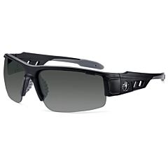 Ergodyne 52433 Skullerz Dagr Safety Glasses, Matte Black, Anti-Fog Smoke Lens, 1/Each