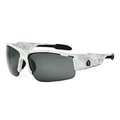 Ergodyne 52633 Skullerz Dagr Safety Glasses, Kryptek Yeti, Anti-Fog Smoke Lens, 1/Each