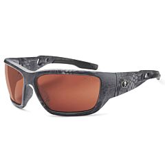 Ergodyne 57520 Skullerz Baldr Safety Glasses, Kryptek Typhon, Copper Lens, 1/Each