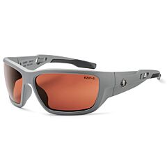 Ergodyne 57121 Skullerz Baldr Safety Glasses, Matte Gray, Polarized Copper Lens, 1/Each