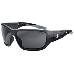 Ergodyne 57431 Skullerz Baldr Safety Glasses, Matte Black, Polarized Smoke Lens, 1/Each