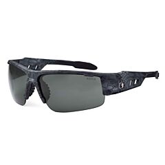Ergodyne 52531 Skullerz Dagr Safety Glasses, Kryptek Typhon, Polarized Smoke Lens, 1/Each