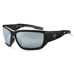 Ergodyne 57042 Skullerz Baldr Safety Glasses, Black, Silver Mirror Lens, 1/Each